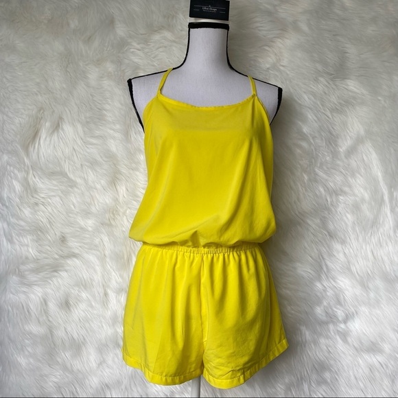 Fabletics Neema Romper Yellow Size Medium - Picture 9 of 11